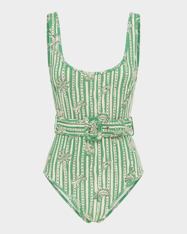 Lula Belted One-Piece Swimsuit